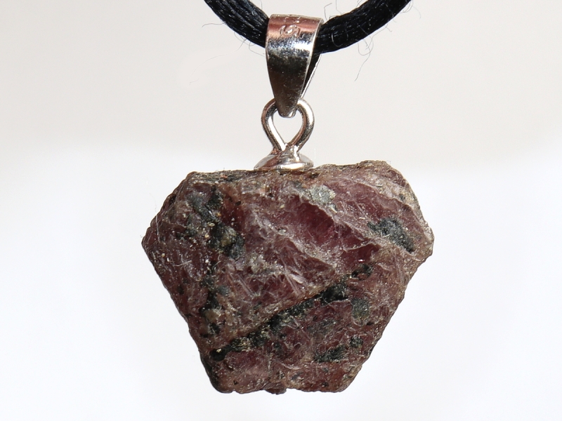 ruby with cord or silver 925