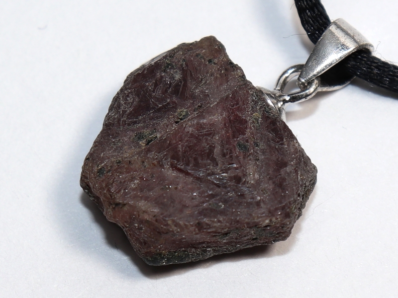 ruby with cord or silver 925
