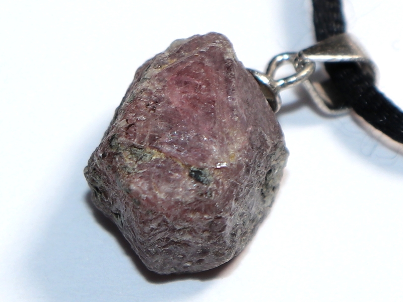 ruby with cord or silver 925