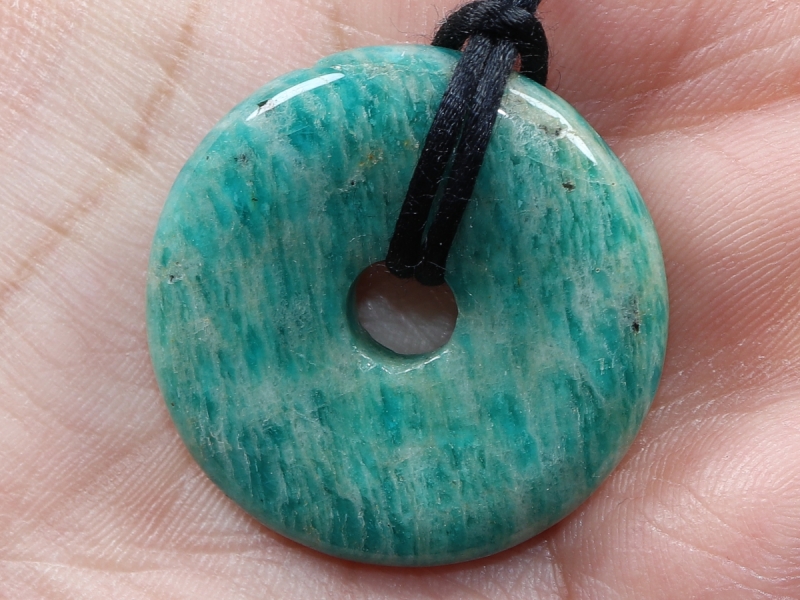 amazonite with cord