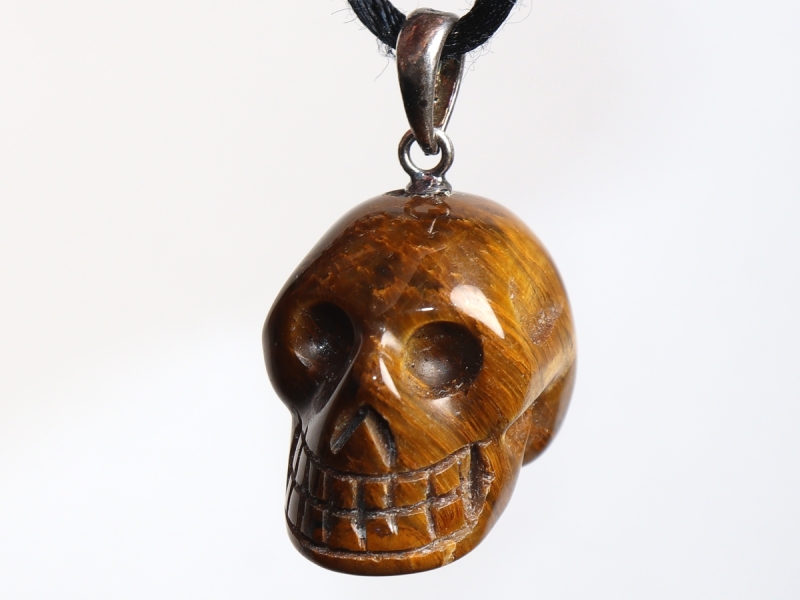 tiger's eye with cord or silver 925