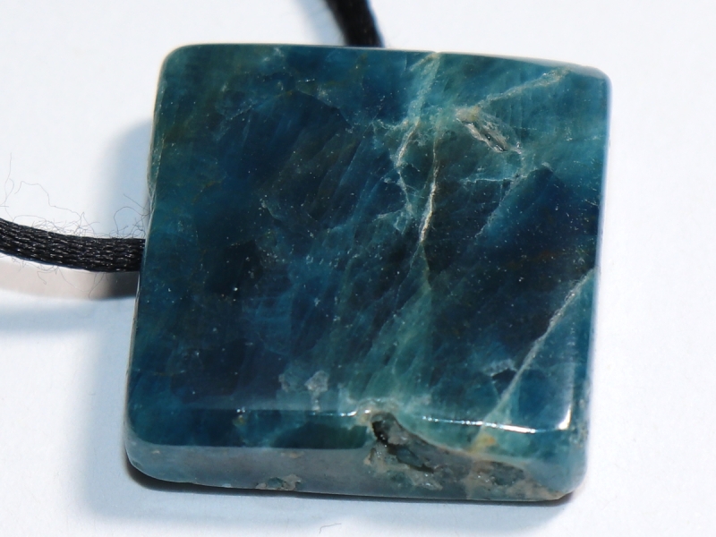 apatite with cord or silver 925