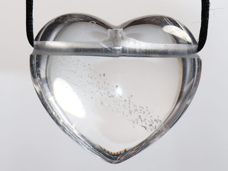 rock crystal with cord or silver 925