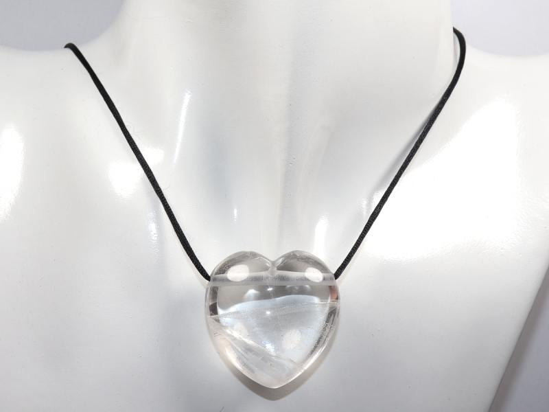 phantom quartz with cord or silver 925