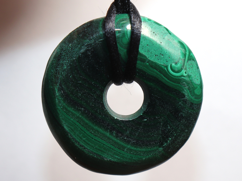 malachite with cord