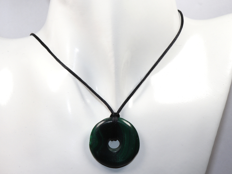 malachite with cord
