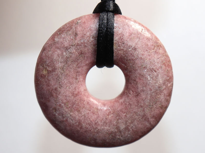 rhodonite with cord