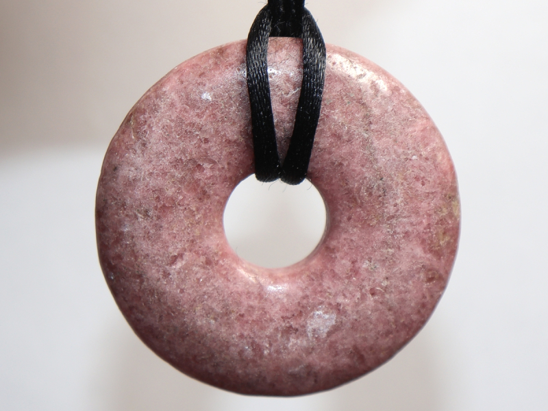 rhodonite with cord
