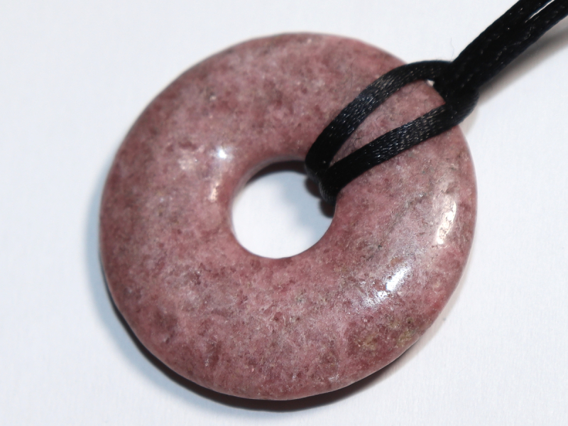 rhodonite with cord