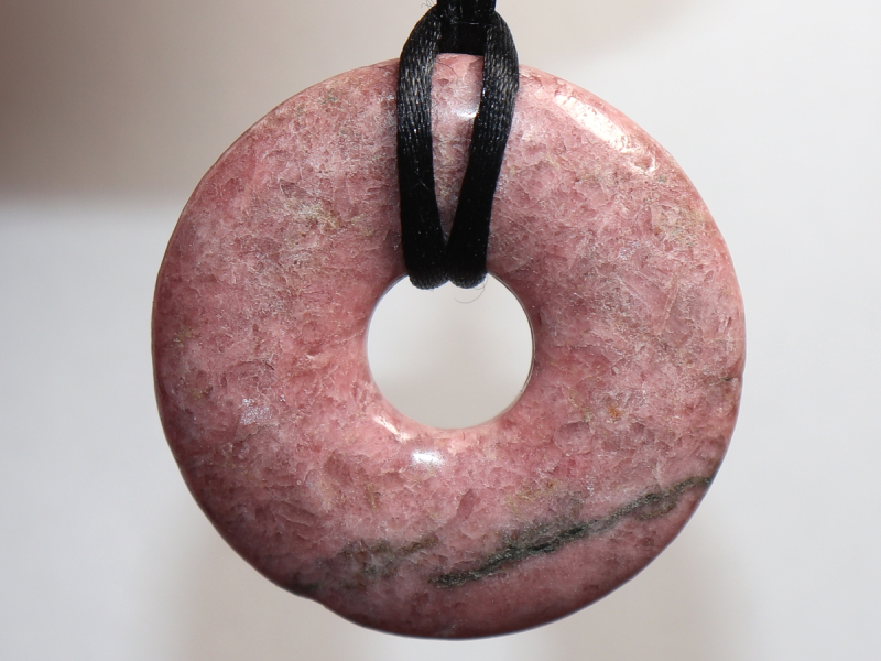 rhodonite with cord