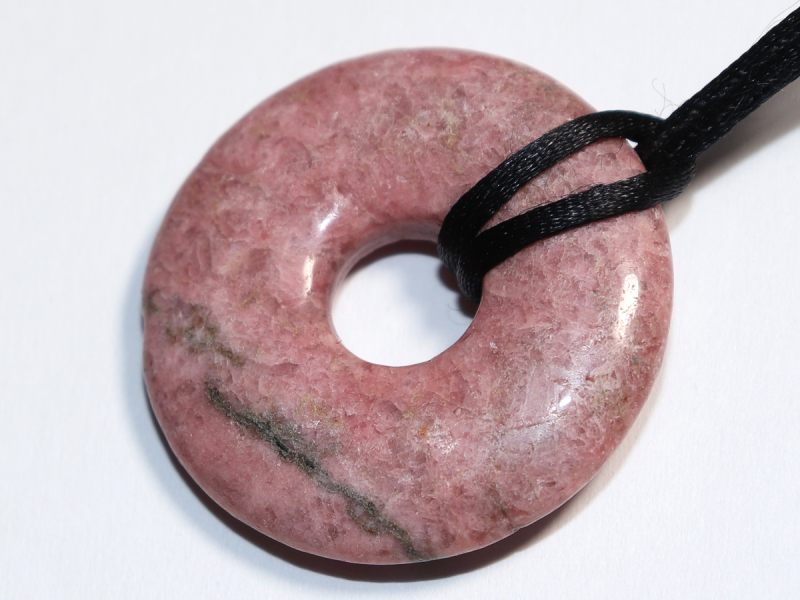 rhodonite with cord