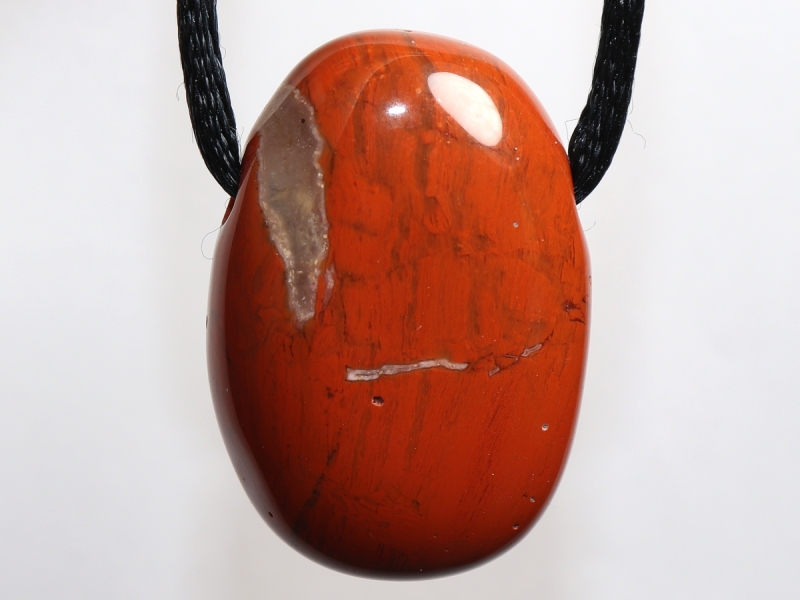 roter Jaspis mit Band oder Silber 925