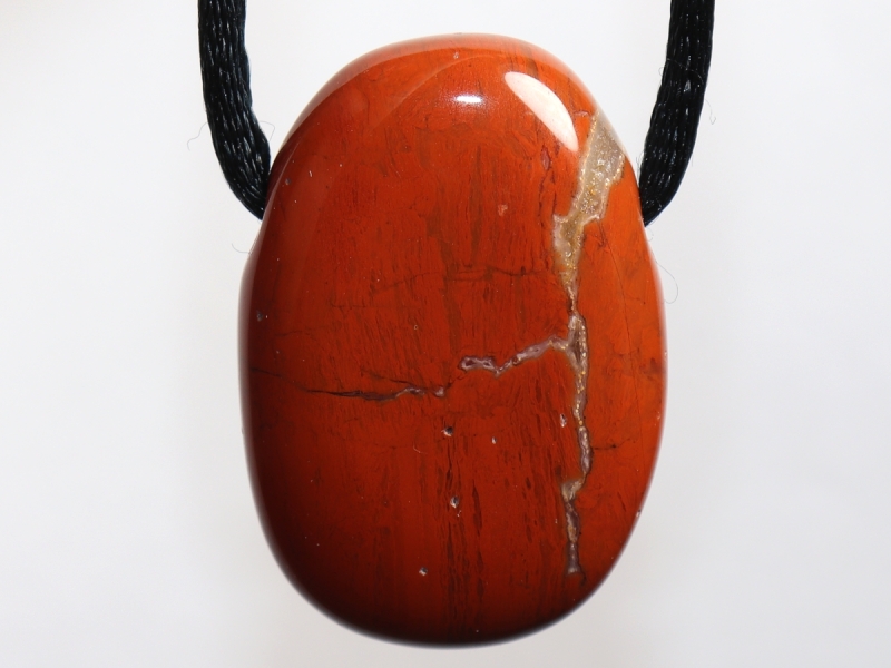roter Jaspis mit Band oder Silber 925