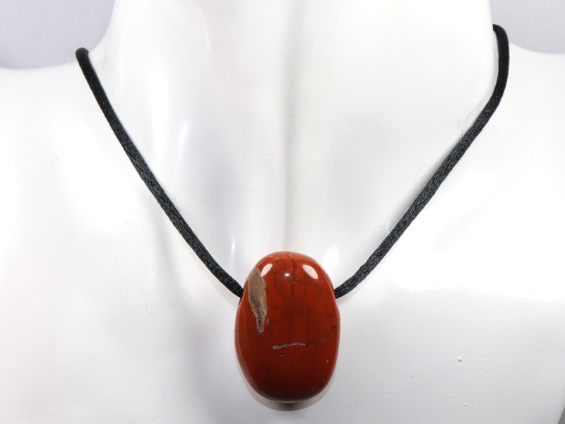 roter Jaspis mit Band oder Silber 925