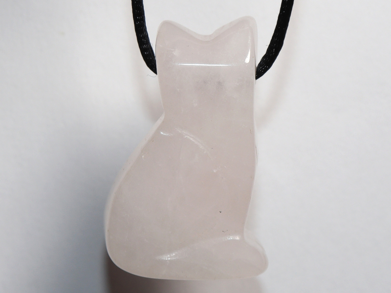 Rosenquarz mit Band oder Silber 925