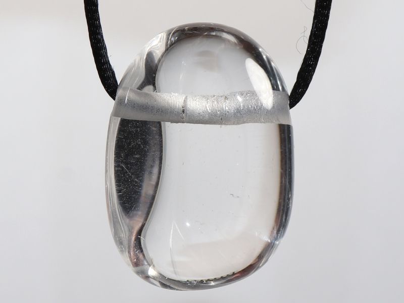 Bergkristall mit Band oder Silber 925
