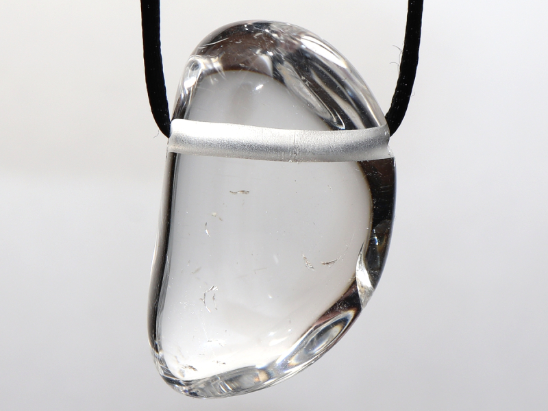 Bergkristall mit Band oder Silber 925