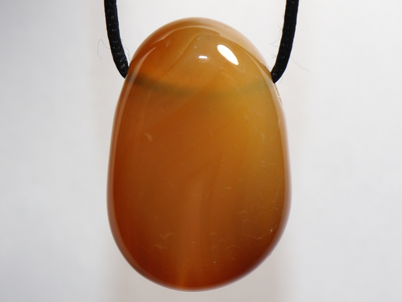 carnelian with cord or silver 925