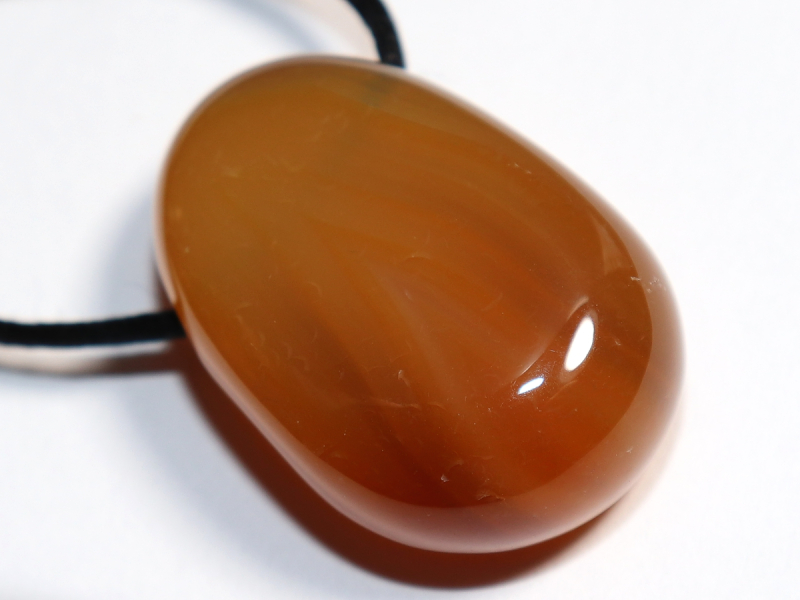carnelian with cord or silver 925
