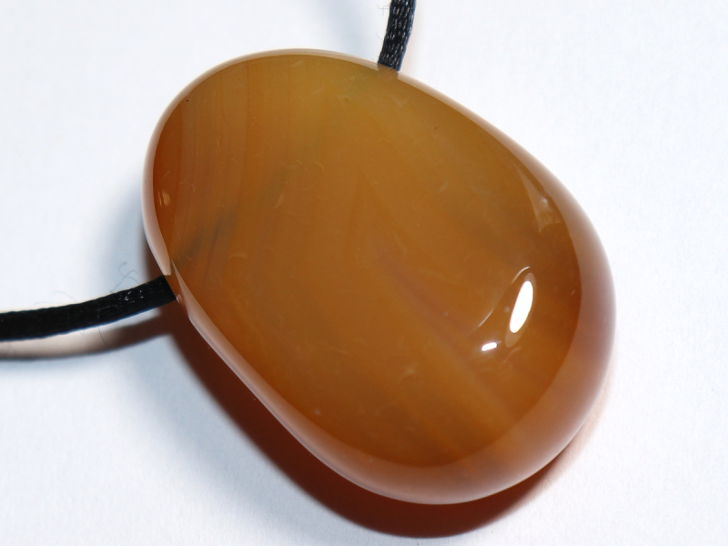 carnelian with cord or silver 925