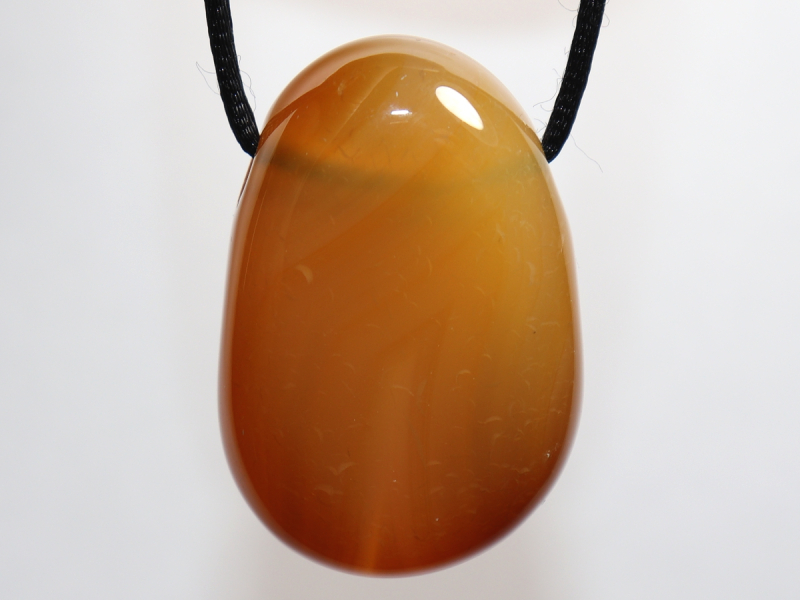 carnelian with cord or silver 925