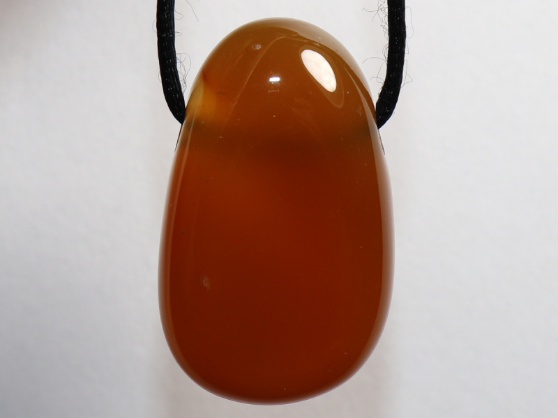 carnelian with cord or silver 925