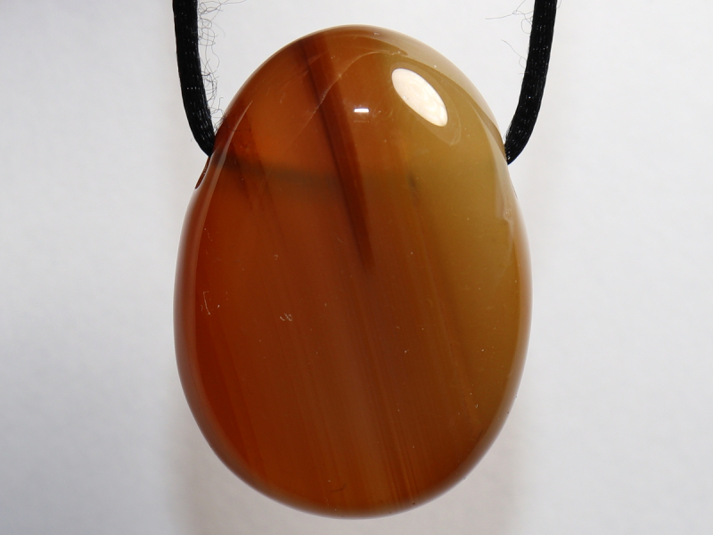 carnelian with cord or silver 925