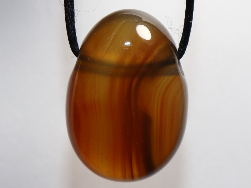 carnelian with cord or silver 925