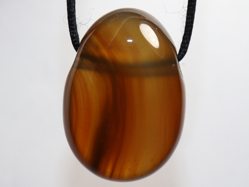 carnelian with cord or silver 925