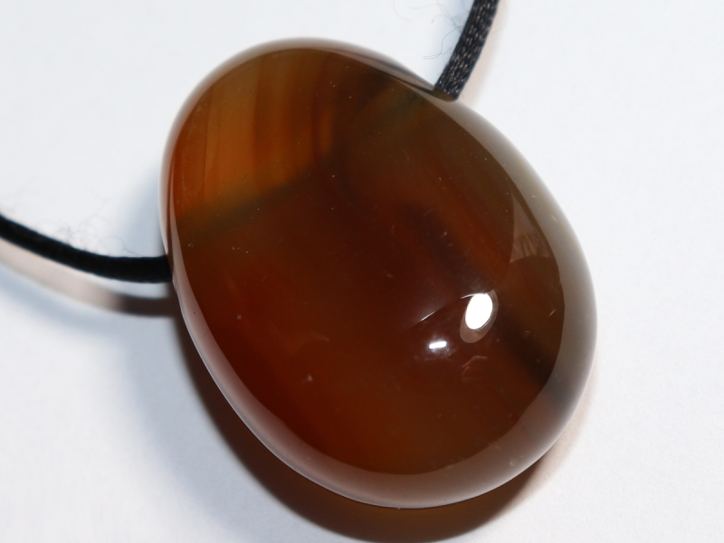 carnelian with cord or silver 925