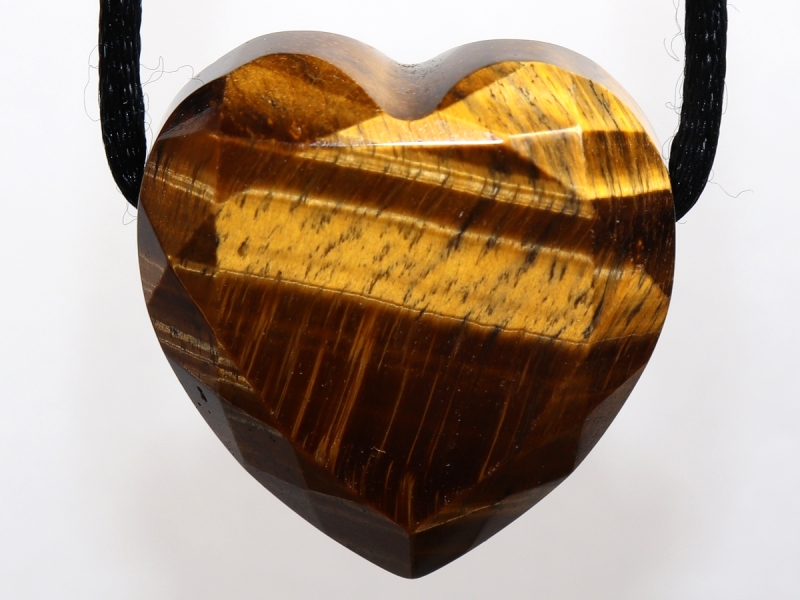 tiger's eye with cord or silver 925