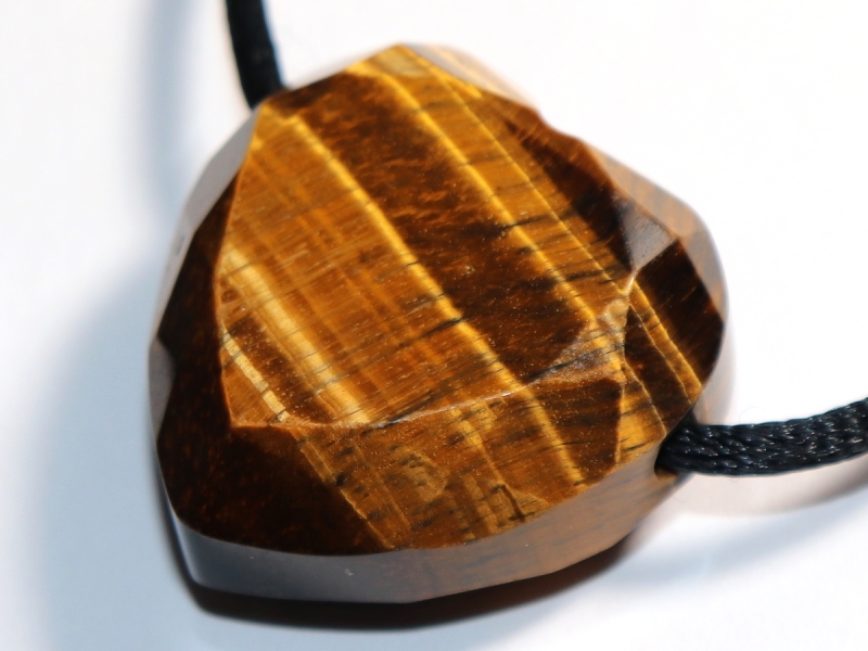 tiger's eye with cord or silver 925
