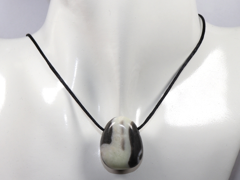 shell jasper with cord or silver 925
