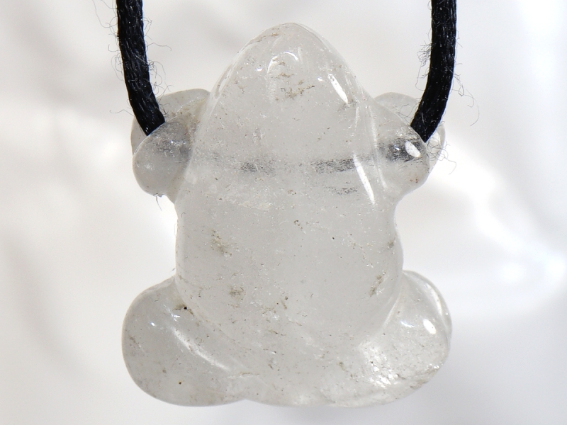 rock crystal with cord or silver 925