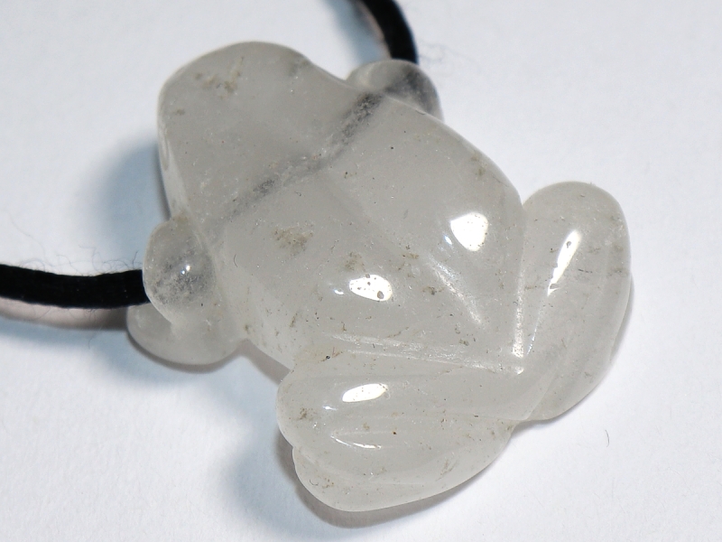 rock crystal with cord or silver 925