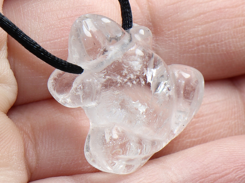 Bergkristall mit Band oder Silber 925