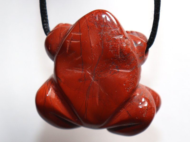 roter Jaspis mit Band oder Silber 925