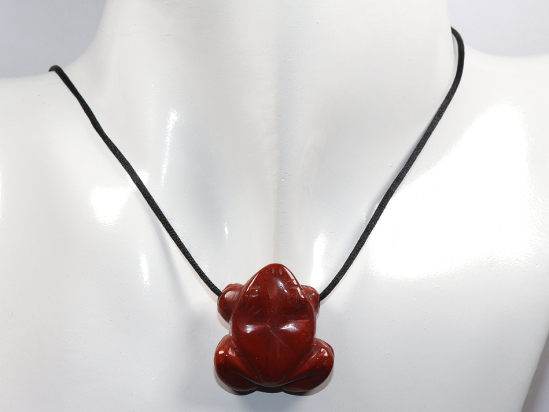 roter Jaspis mit Band oder Silber 925