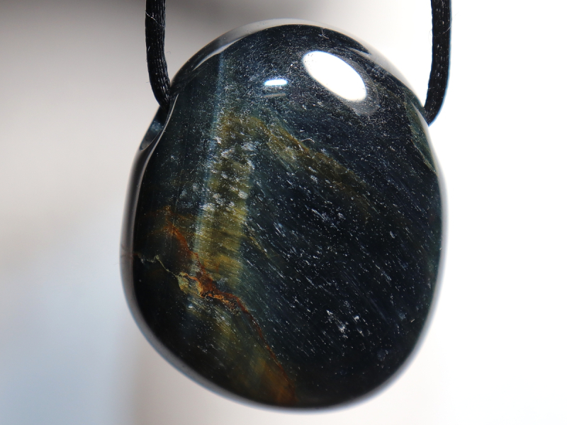 Falkenauge mit Tigerauge mit Band oder Silber 925