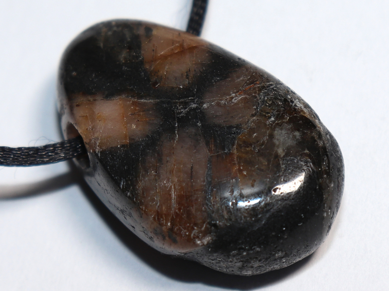 cross stone with cord or silver 925