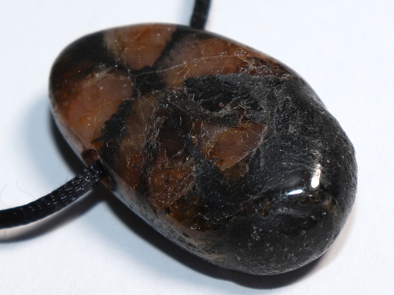 cross stone with cord or silver 925