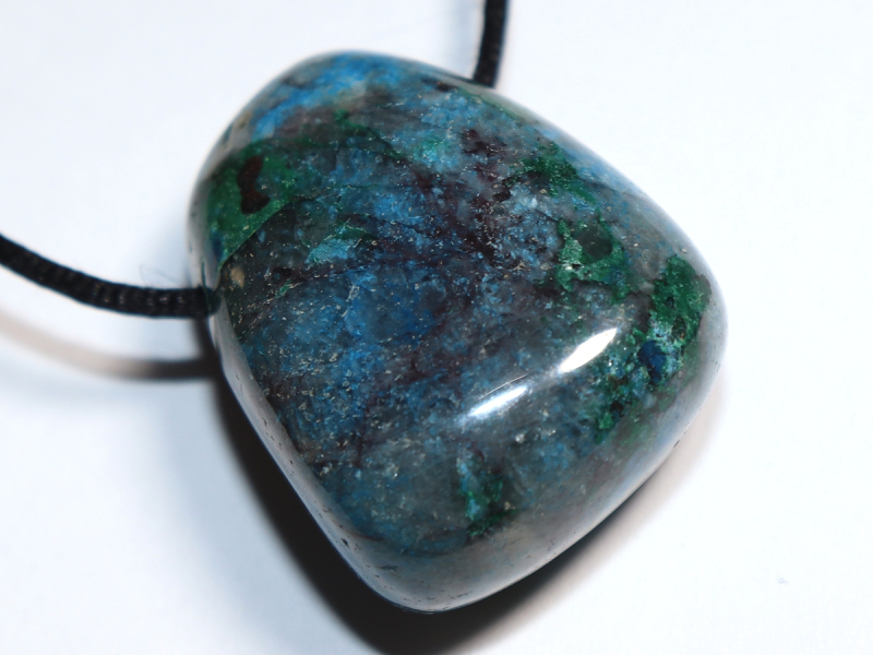 shattuckite with cord or silver 925