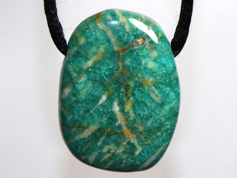 amazonite with cord or silver 925
