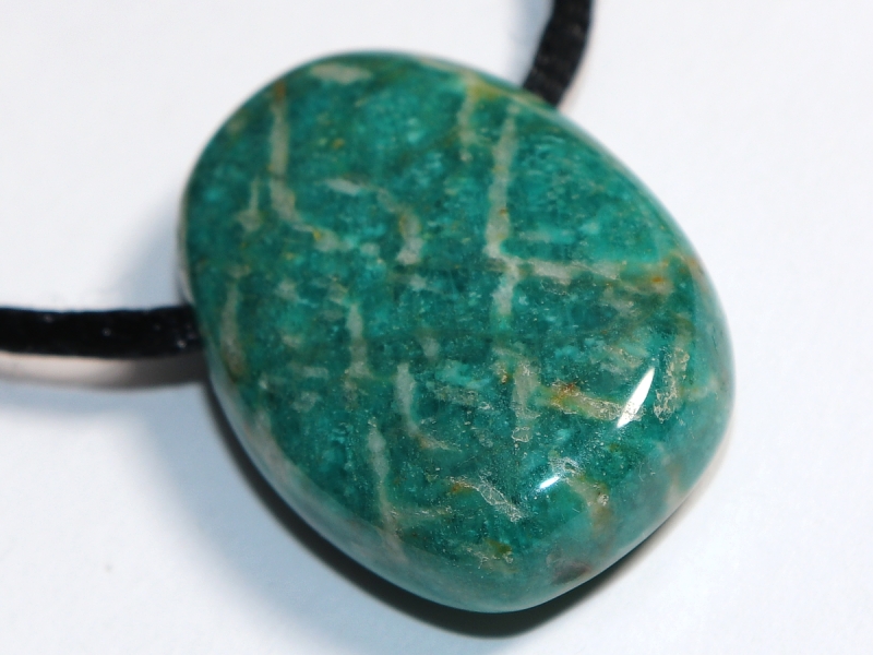 amazonite with cord or silver 925