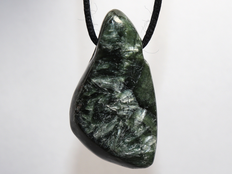 seraphinite with cord or silver 925