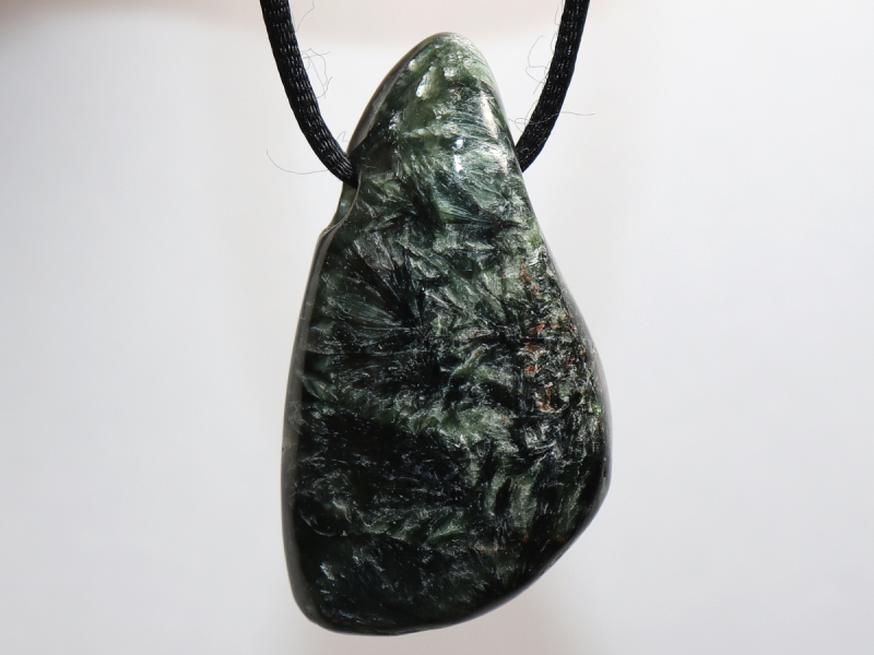 seraphinite with cord or silver 925