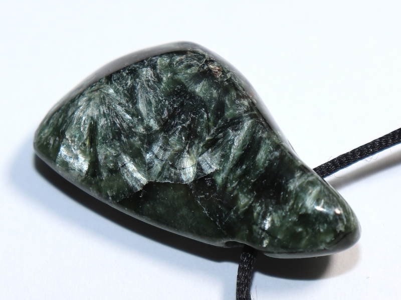 seraphinite with cord or silver 925
