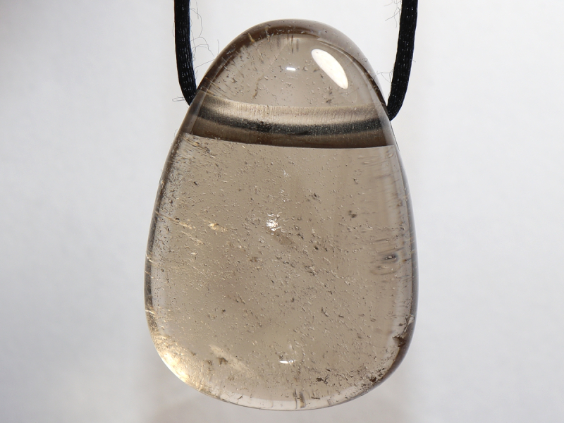 Rauchquarz mit Band oder Silber 925