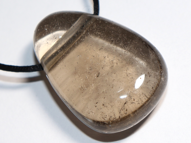 Rauchquarz mit Band oder Silber 925