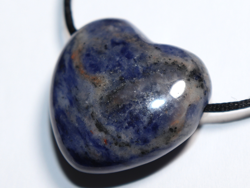 Sodalith mit Band oder Silber 925